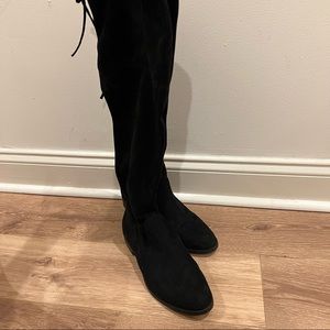 Size 10.5 INC Over the Knee Black Boots
